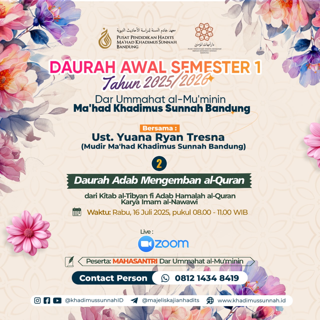 [2] UMMAHAT - DAURAH ADAB MENGEMBAN AL-QURAN - Ust. Yuana Ryan Tresna