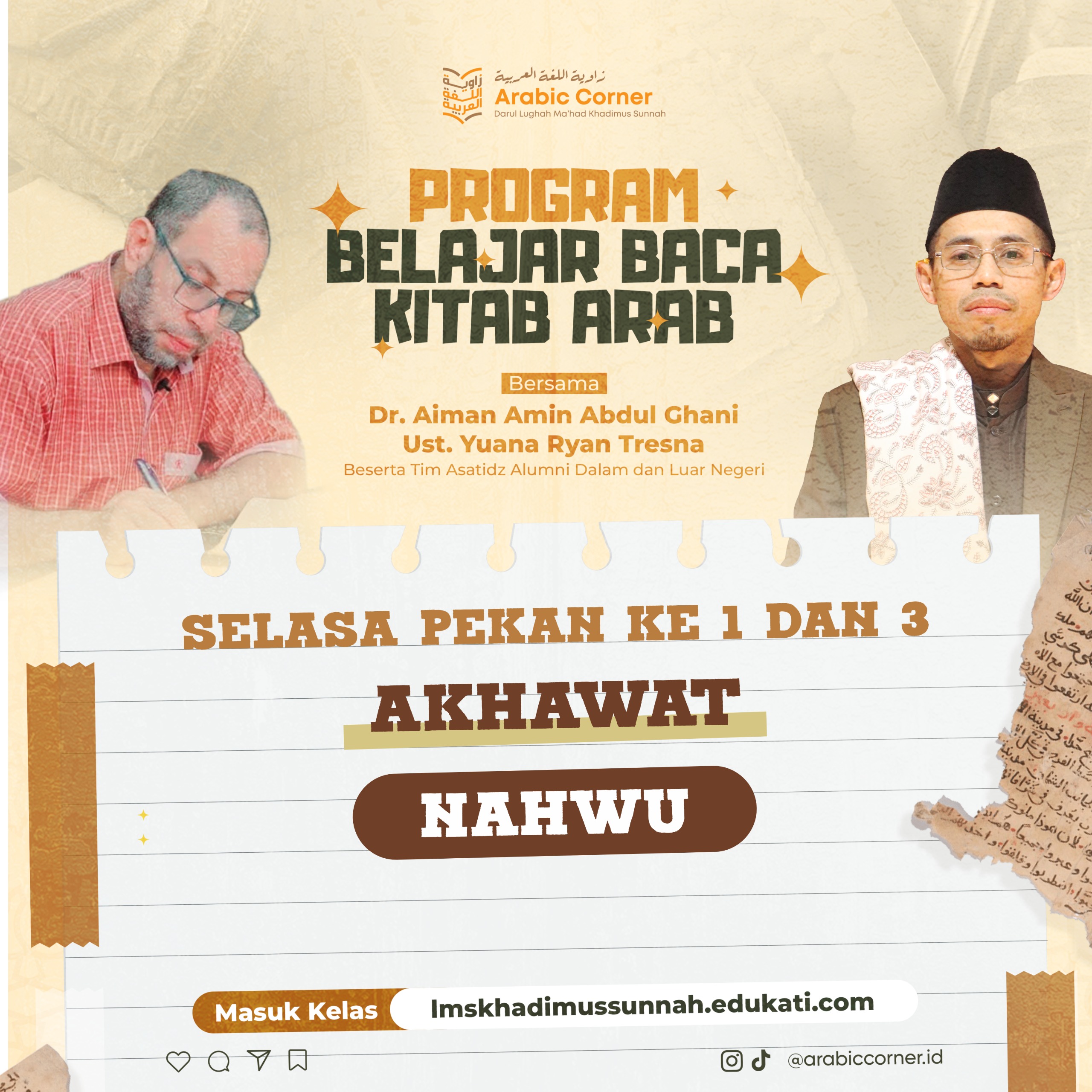 SELASA - Pekan 1 dan 3 - AKHAWAT - NAHWU - Ust. M. Akbar Mujaddid, Lc.